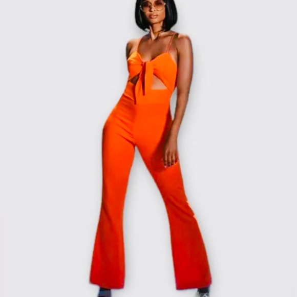 REVOLVE BRAND  LITA by CIARA TIE FRONT JUMPSUIT. NEW - Picture 5 of 9